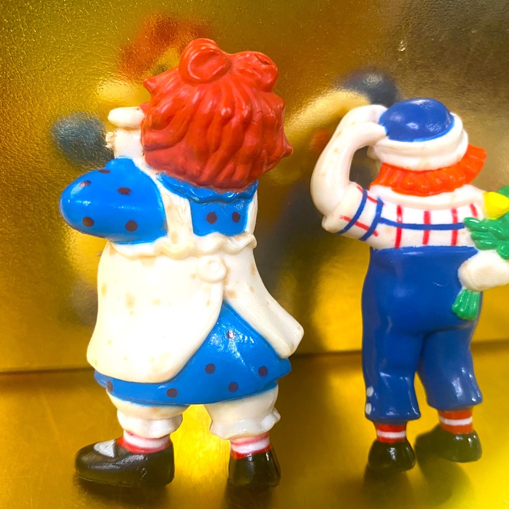 RAGGEDY ANN & RAGGEDY ANDY VINTAGE 1988 TARA TOYS COLLECTIBLE FIGURES - Picture 3 of 12